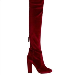 Aquazurra thigh high boots